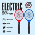 thumbnail image 6 of Electric Fly Swatter 2 Pack - 3000V Electric Grid Bug Zapper Racket with Safety Mesh, Handheld Mosquito & Fly Killer for Indoor & Outdoor Use, AA Batteries Required (Not Included), 6 of 6