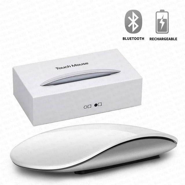 YOPTOP For Wireless Bluetooth Touch Magic Mouse For Macbook Pro Air Mini Laptop Tablet PC iPad Gaming Ergonomico Mouse black,white