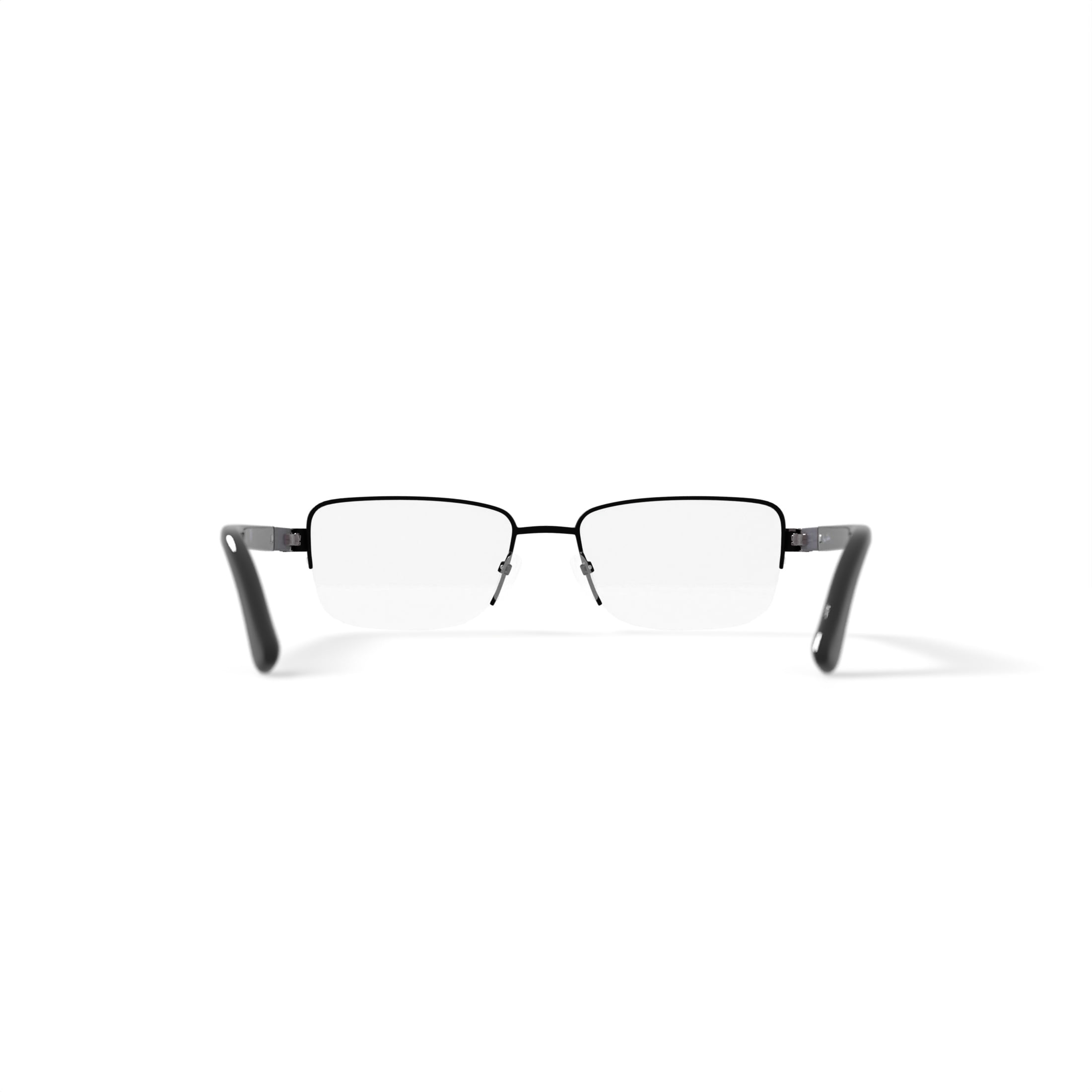 Pierre Cardin Men’s Rectangular Eyeglasses, PC6807, Matte Black, 54-18-140, with Case