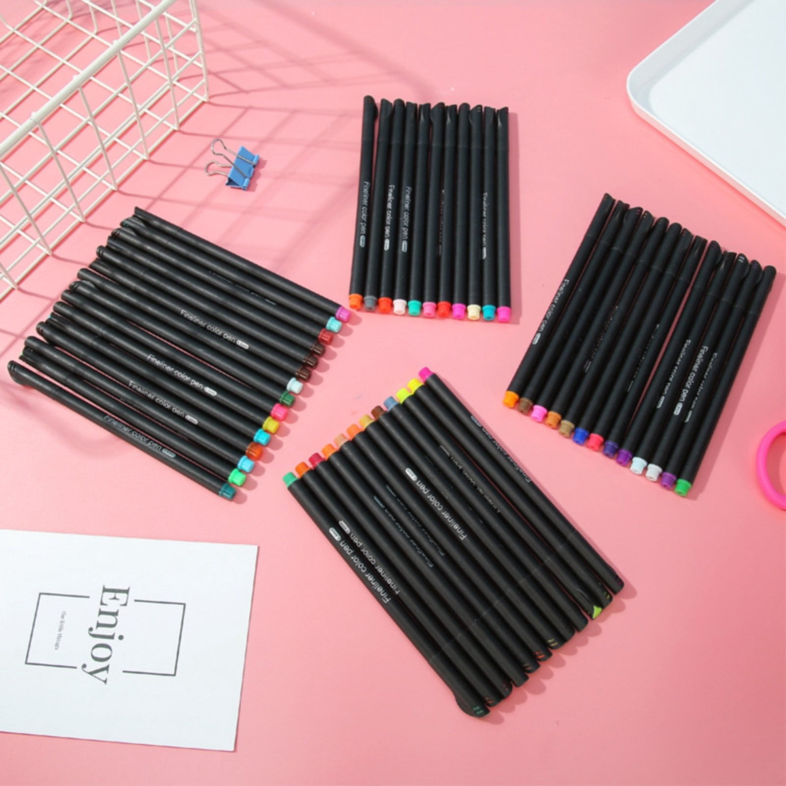 CMrtew 48pcs Fineliner Drawing Pens Artist Art Supplies Adult Waterproof Watercolor Fine Line Marker Archival Ink Sketch Outline Manga Anime Gift Sketching Zentangle Stuff