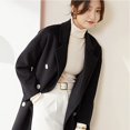thumbnail image 2 of Maydear Women's Autumn Woolen Coat, Medium-length Style Double-Faced Wool Coat Loose Woolen Jacket, 2 of 5