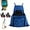 Blue, variant on Cross Back Gardening Apron with Deep Kangaroo Release Pockets, Picking Large Pocket Vegetable Garden Gardening
