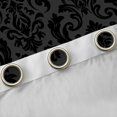 thumbnail image 4 of Manfei Hippie Damask Curtains and Drapes Pack of 2 (52x63 Each),Exotic Style Black Out Curtains, 4 of 5