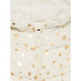 thumbnail image 3 of Pink Platinum Girls Heart Foil Printed Hooded Puffer Jacket with Fleece Lining, Sizes 4-16, 3 of 3