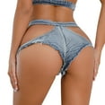 thumbnail image 6 of MuZeFu Sexy Women Low Rise Stretch Mini Denim Shorts Hot Pants Summer Low Waist Spicy Girls Plus Size Elastic Women's Denim Shorts, 6 of 6