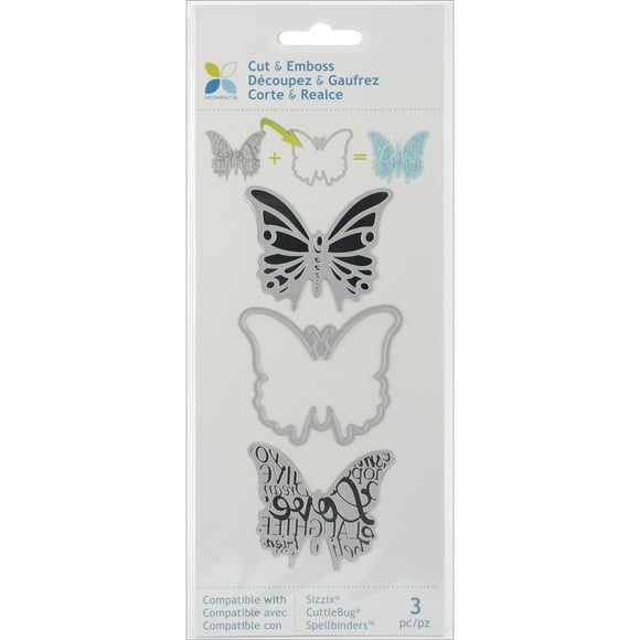 Momenta Coupe & Gaufrage Die-Butterfly