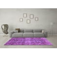 thumbnail image 3 of Ahgly Company Indoor Rectangle Abstract Purple Modern Area Rugs, 5' x 8', 3 of 4