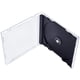 thumbnail image 2 of Paquete de 25 estuches para CD transparentes individuales estándar con bandeja negra ensamblada, 2 of 3