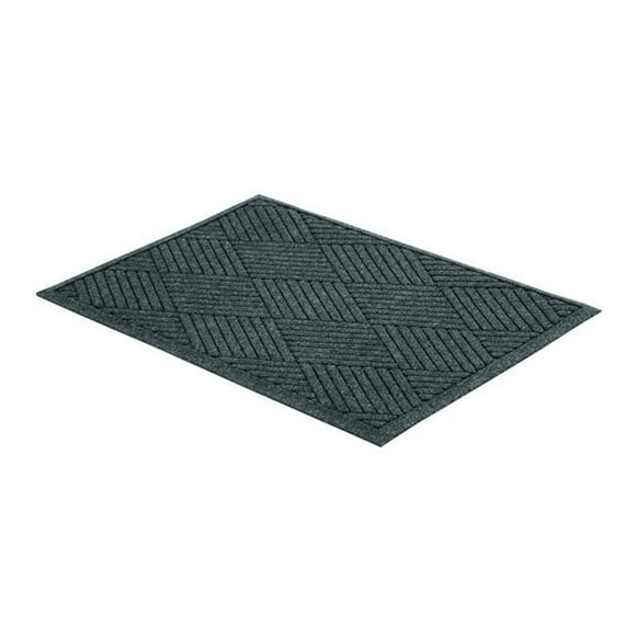 Millennium Mat Company Mllegdfb020304 2 X 3 Pi. Eco Guard Tapis de Sol d'Intérieur à Motif Losange pour Raclette, Charbon Noir