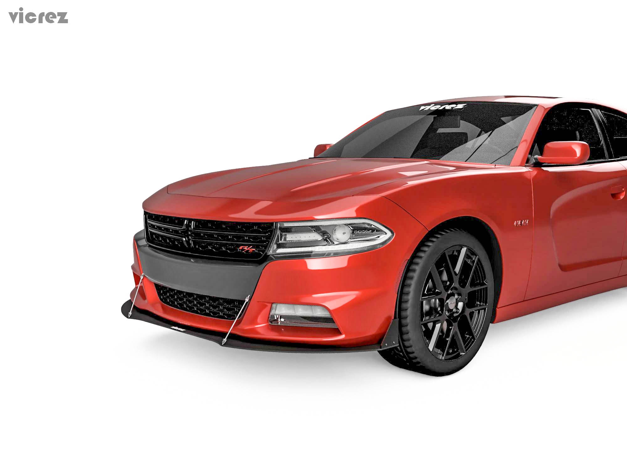 2017 dodge charger front splitter