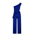 thumbnail image 5 of Idoravan Women Sets Clothing Womens Summer Solid Elegant Sleeveless Casual Top Plus Pants 2PC Set, 5 of 6
