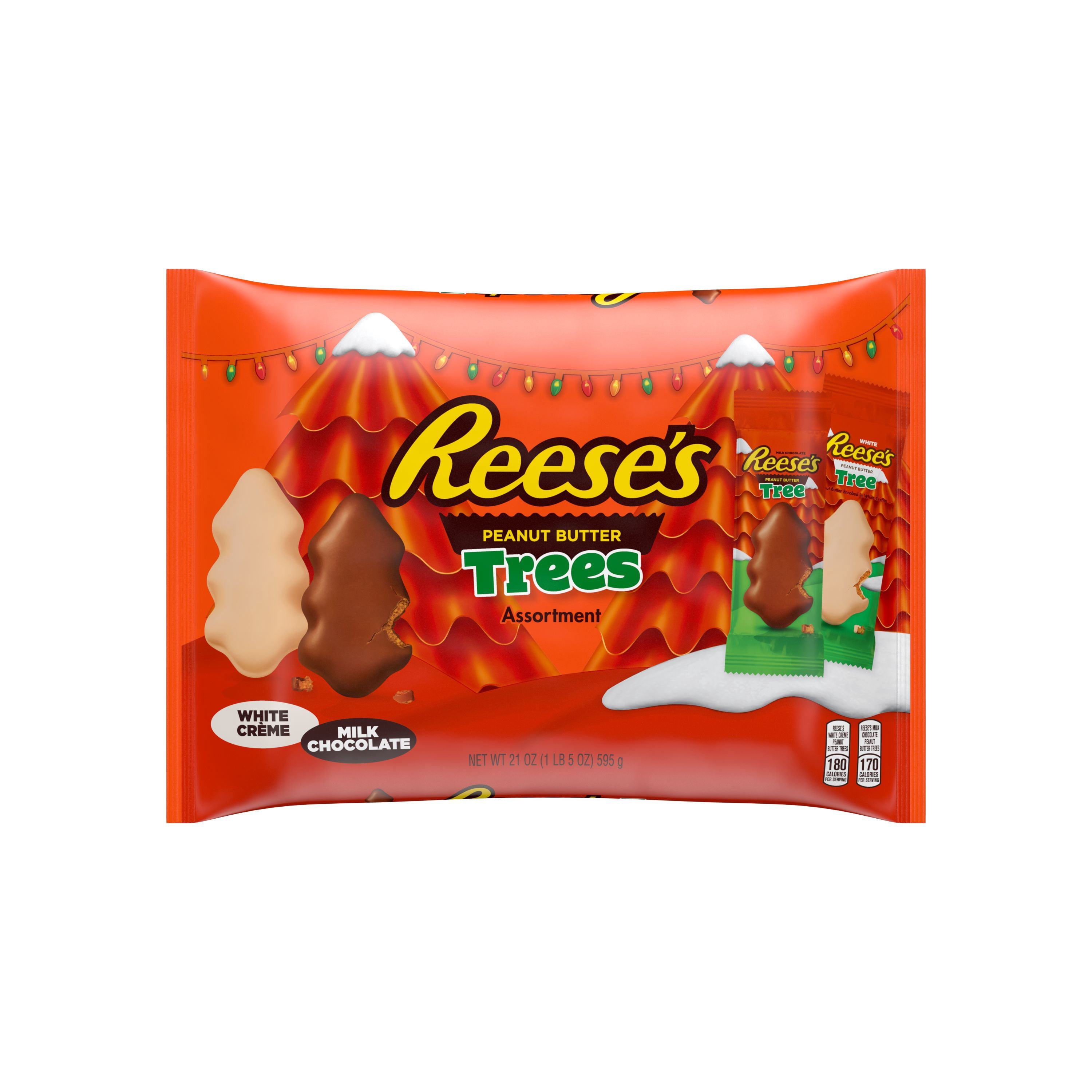 Reese's Peanut Butter Trees Holiday Chocolate Candy Assortment, 21 Oz