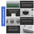 thumbnail image 4 of 8-CH UTP 720P/1080P HD Passive Video Balun Transceiver,BNC to Cat5/5E/6 RJ45(T568B)UTP Cable Converter Video Transmitter, 4 of 7