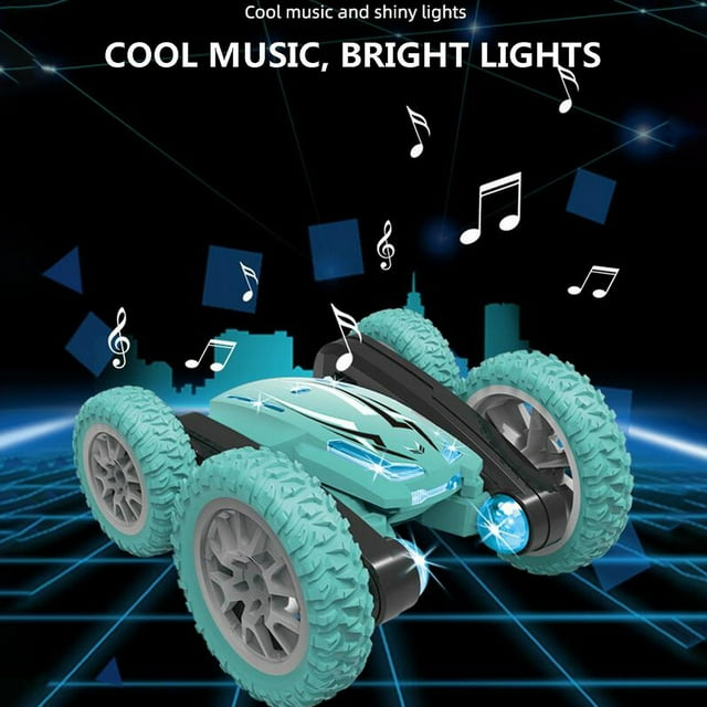 Coche de control remoto HUOGUO Flower Stunt 2,4 GHz 7 km/h 1:18