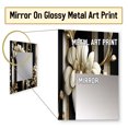 Designart "Elegant Harmony Of Striped Gold Regal Florals" Abstract Wall