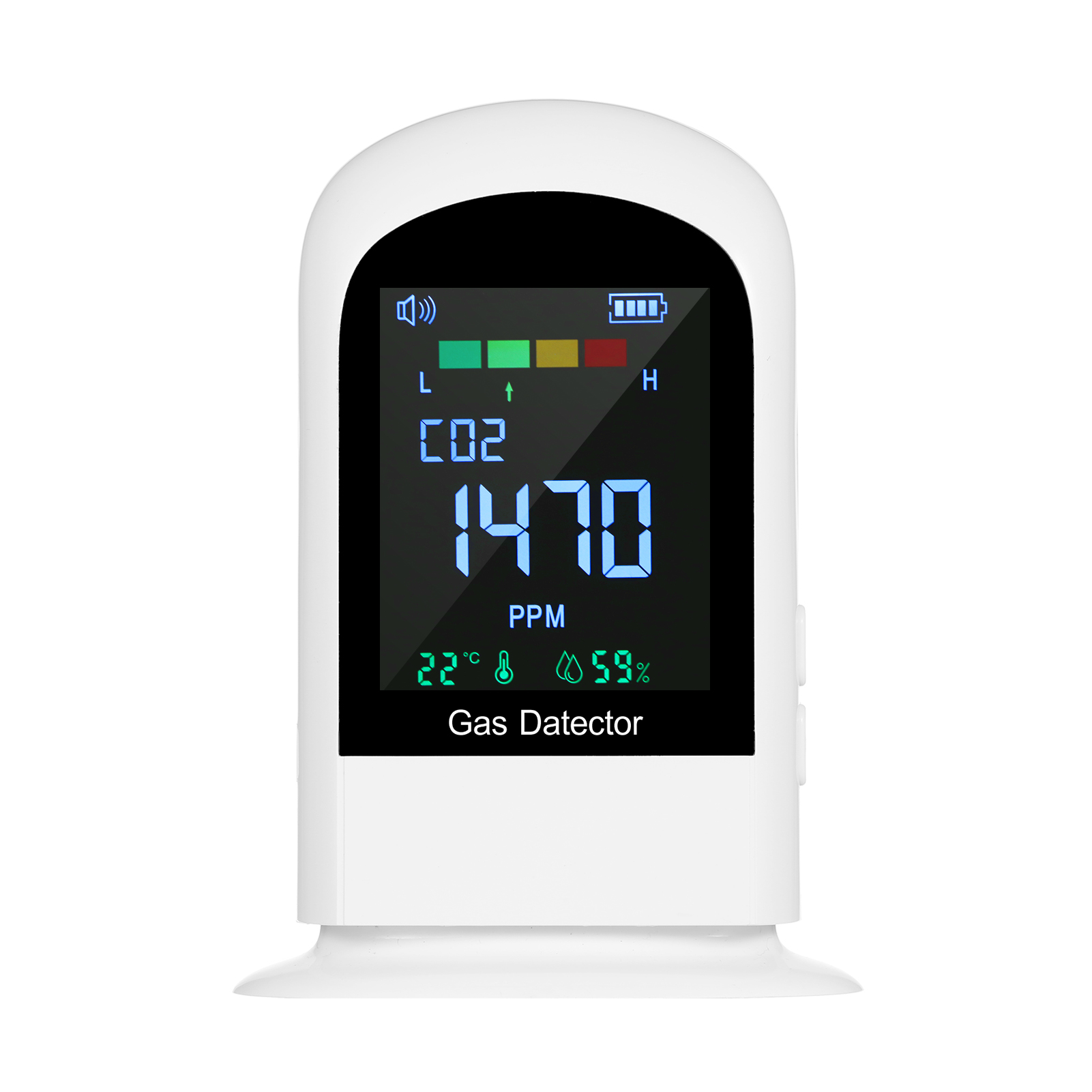Indoor Air Quality Monitor CO2 Detector Tester For CO2 Temperature And