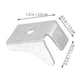 thumbnail image 2 of unbranded 12Ud Clips De Soporte Para Estantes De Metal Plata Para Gabinetes Fácil Instalación Y Uso Seguro, 2 of 8