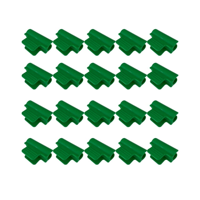 Abrazaderas de película para invernadero perfecl 20x Verde 8mm