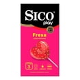 thumbnail image 1 of Condones Sico Play fresa saboréame 3 pzas, 1 of 4