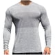 thumbnail image 1 of pstuiky mangas largas para hombre, Suéter informal ajustado para hombre, manga larga, cuello redondo, color sólido, deportivo, transpirable Tops de talla grande para hombre m, 1 of 5