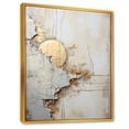 thumbnail image 2 of Designart "Splitting Nature In Grey And White II" Abstract Shapes Floater Framed Canvas Wall Art, 2 of 5