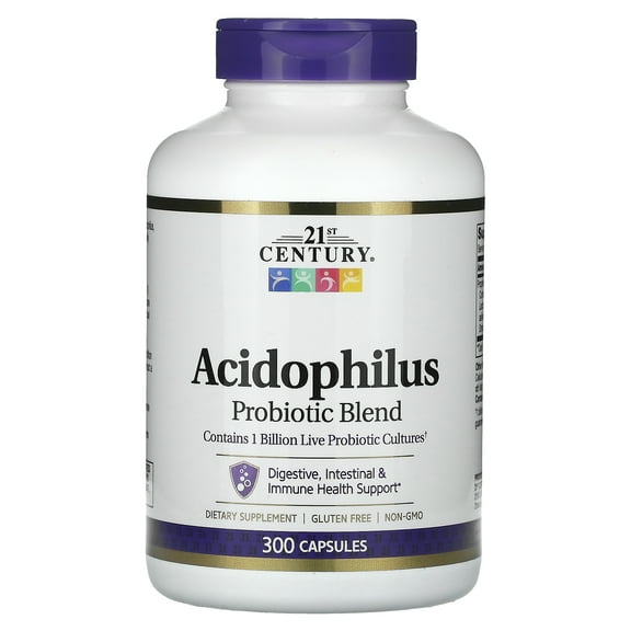 21st Century Acidophilus, Probiotic Blend, 300 Capsules