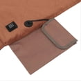 thumbnail image 4 of Coussin de siège chauffant portable et pliable, coussin de siège chauffant sûr pour intérieur et extérieur, marron, 4 of 4