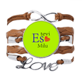 thumbnail image 1 of Armor Latvia Native I You Affection Bracelet Chain Rope Ornament Wristband, 1 of 3
