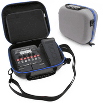 CASEMATIX Travel Case Compatible with Zoom G1X FOUR Guitar Pedal - Hard Shell Wah Pedal Guitar Pedals Carrier with Adjustable Shoulder Strap, Padded Interior Divider, Zipper Accessory Storage and More