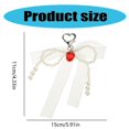 thumbnail image 3 of Lovely Strawberry Bowknot Phone Strap Charm Pendant with Star Accents Sturdy Handbag Adornment Craft Supplies for Girls, 3 of 4