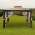 thumbnail image 1 of Garden Winds Tivering Two-Tiered Gazebo Replacement Canopy - RipLock 350, 1 of 4