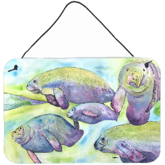 Manatee Indoor Aluminium Metal Wall Or Door Hanging Prints