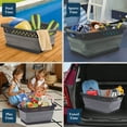thumbnail image 6 of Blue Door Collapsible Laundry Basket Portable Pop Up Plastic Laundry Hamper with Dual Grip, 10.5-Gallon Black, 6 of 7