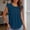 Navy, variant on Women's Casual Round Neck Basic Pleated Tops Short Sleeve Loose Fit Curved Back Chiffon T-shirts White