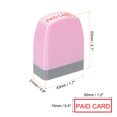 thumbnail image 2 of Uxcell Paid Card Notice Stamp Self Inking, Office Stamps Message Stamp, 2 of 6