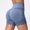 Blue, variant on Womens High Waist Yoga Shorts 2026 Comfy Summer Solid Color Gym Workout Bermuda Shorts Beach Vacation Stretchy Running Beach Shorts