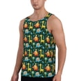 thumbnail image 2 of Lsque Colorful Elephants Pattern Mens Tank Tops Muscle Athletic Quick Dry Sleeveless Workout Fitness T Shirts Beach Tank Top, Loose-fit Sleeveless Shirt for Men-X-Large, 2 of 7