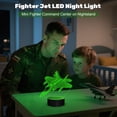 thumbnail image 2 of Lámpara Anywin Fighter Jet 3D Illusion con mando a distancia, 16 colores, 2 of 6
