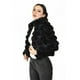 thumbnail image 2 of Chamarra de peluche /Juvenil, 7121 (Negro) negro M, 2 of 5