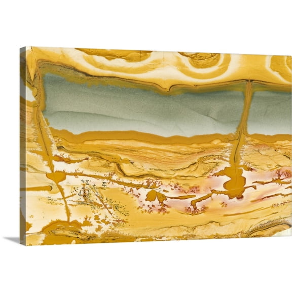 Great BIG Canvas | "Oregon. Close-up of Owyhee Picture Jasper stone" Canvas Wall Art - 30x20