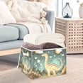 thumbnail image 3 of Yayeee Collapsible Cube Storage Bin with Lid Fabric Closet Decorative Basket with Handles, Dinosaur with Stars, 3 of 7