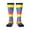 2 Black-1, variant on Colorful Tie Dye Print Compression Socks for Both Men And Women for Running, Travel, Flight, Nurse
