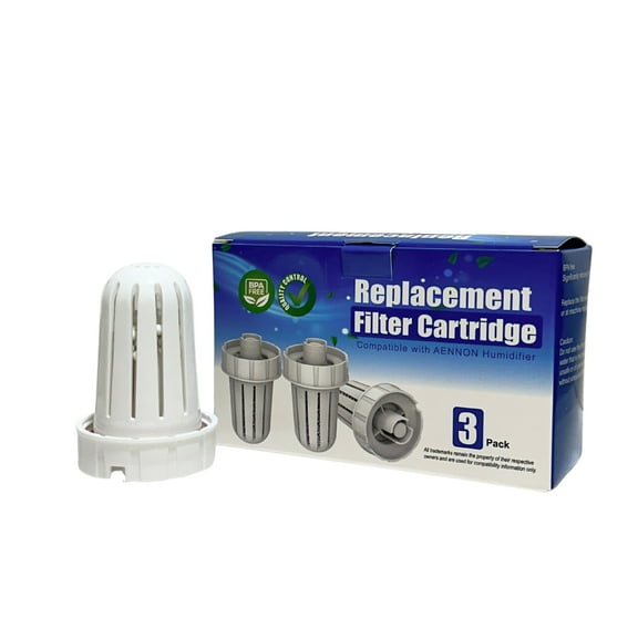Nispira Mist Demineralization Cartridge Filter Replacement Compatible with Aennon Cool Mist Ultrasonic Humidifier | Pack of 3
