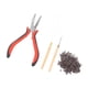 thumbnail image 1 of Kit De Herramientas De Extensiones De Cabello, Basura De 4 Piezas Beads De Extensión De Cabello Anillos De Silicona De Alumno Y Herramientas De Aguja De Gancho, 1 of 7