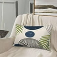 thumbnail image 5 of Boho Mid Century Pillow Covers 12x20 Set of 2, Outdoor Navy Blue Aesthetic Decorative Throw Pillow Covers Abstact Navy Blue Sunset Cushion Case for Bed Couch Sofa Home Summer Decor, 5 of 6