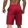 thumbnail image 5 of Athletic Shorts for Mens Drawstring Elastic Waist Sweatpants Athletic-Fit Quick-Dry Baggy Shorts Pants Absorb Sweat Loose Casual Beach Shorts Workout Running Gym Shorts with Pockets, 5 of 7