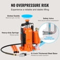 thumbnail image 6 of VEVOR Air Hydraulic Bottle Jack 20Ton 10.4"-19.7" High Lift Pneumatic Bottle Jack Portable Auto Repairing Shop Tool for Vehicles Trucks Cars, 6 of 9