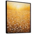 thumbnail image 2 of Designart "Fields Ablaze With Golden Harvest" Flower Floater Framed Wall Decor, 2 of 5