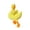 Yellow#0625-167, variant on Interactive Squeaky Plush Toy for Small Dogs & Puppies Calming Chew Toy with Quack Sound Soft Stuffed Animal for Teething Anxiety Relief & Indoor Play