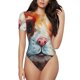 thumbnail image 1 of Balery Oil Painting Colorful Hamster Body de cuello redondo de manga corta para mujer Tops de manga corta Tops básicos-Medium, 1 of 7